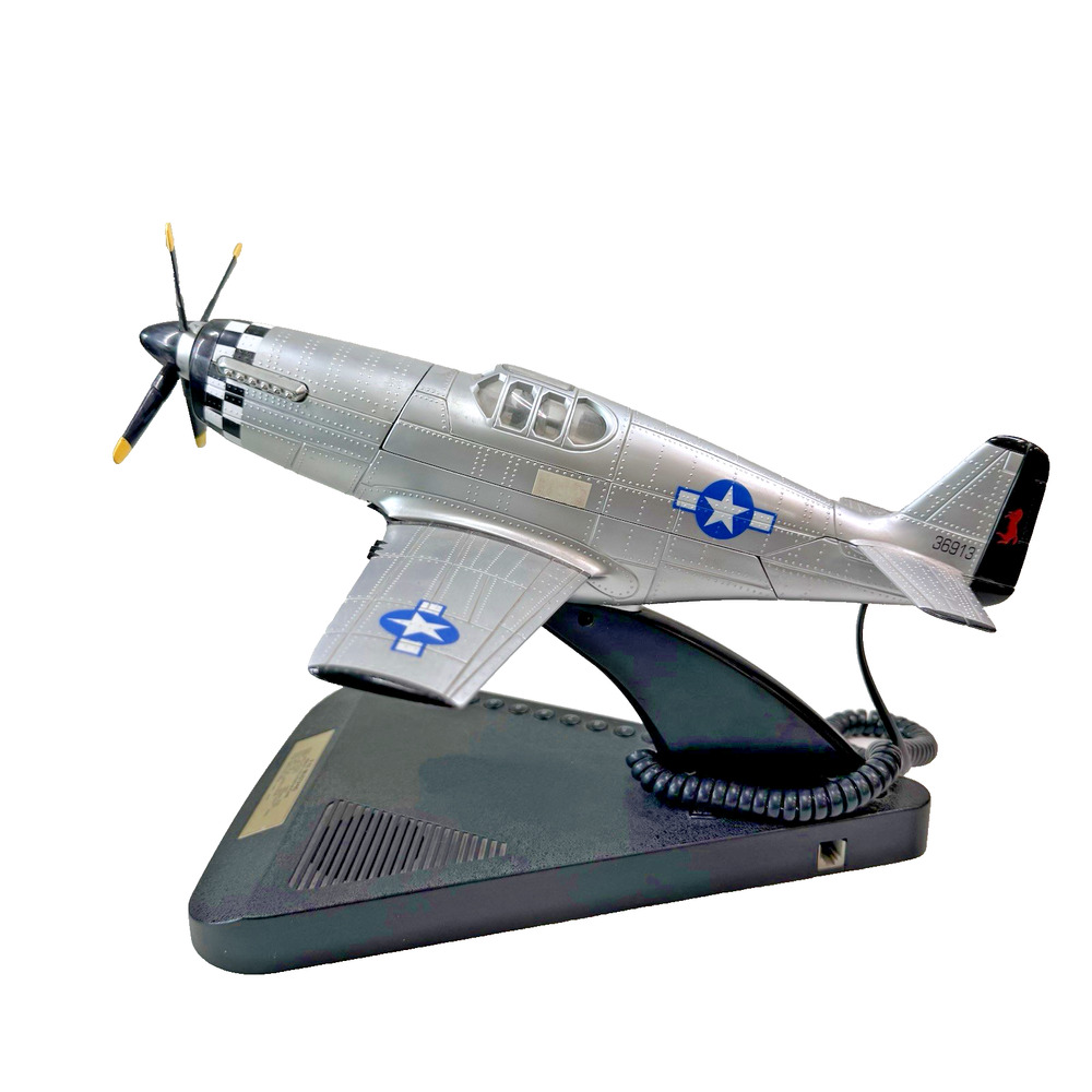 P-51 Mustang Fighter Plane Telephone World War II Home Phone Line Rare Untested